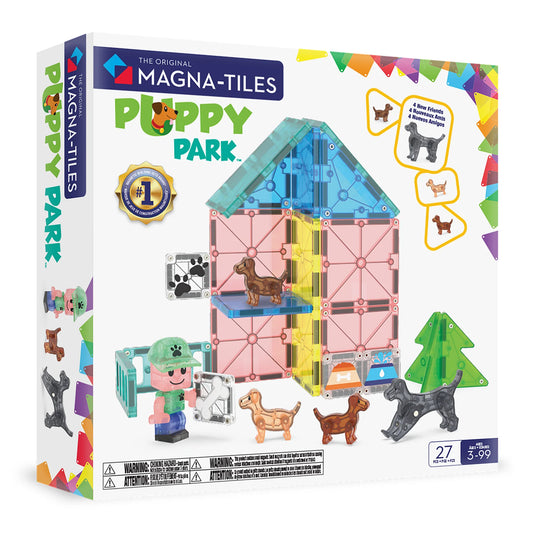 MAGNA-TILES® Klocki Magnetyczne Puppy Park 27 el.