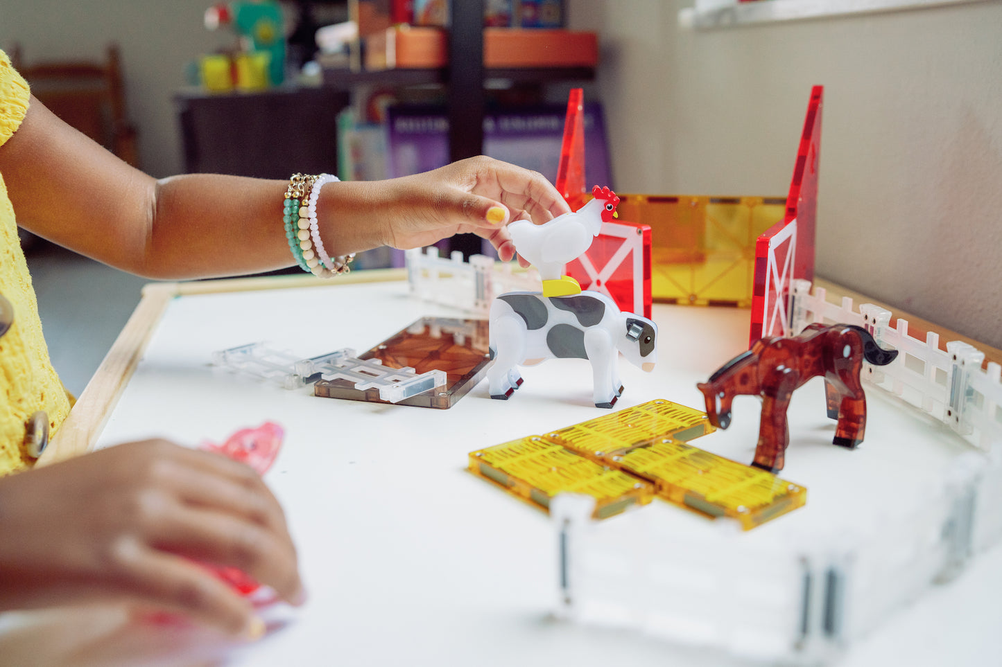 Klocki Magnetyczne Farm Animals 25 el. MAGNA-TILES®