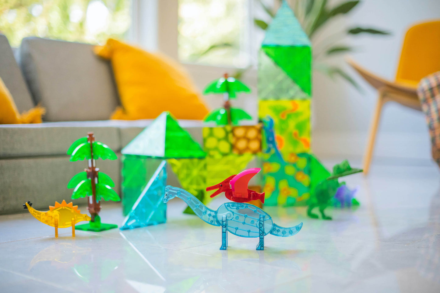 Klocki Magnetyczne Dino World XL 50 el. MAGNA-TILES®