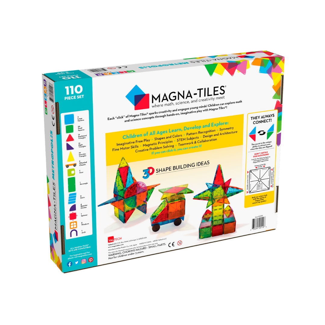 Klocki Magnetyczne Metropolis 110 el. MAGNA-TILES®