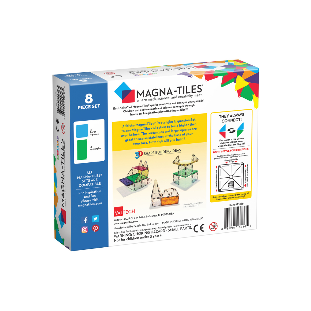 Zestaw 8 prostokątów do rozbudowy MAGNA-TILES®