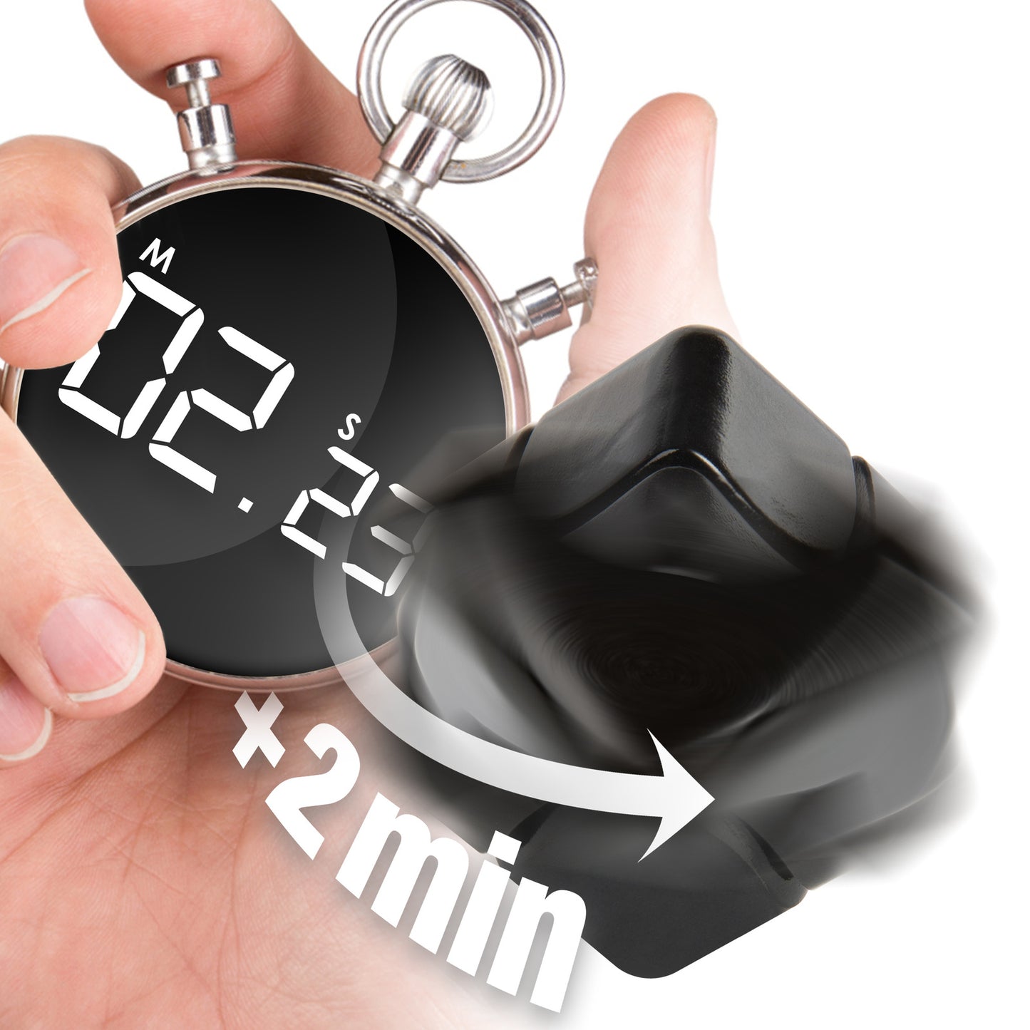 bopster Fidget Cube Spinner - Czarny
