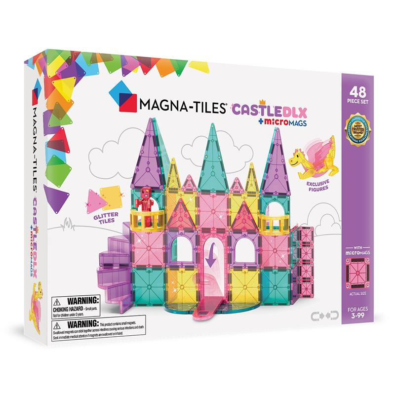 MAGNA-TILES® Klocki Magnetyczne Zamek DLX 48 el.