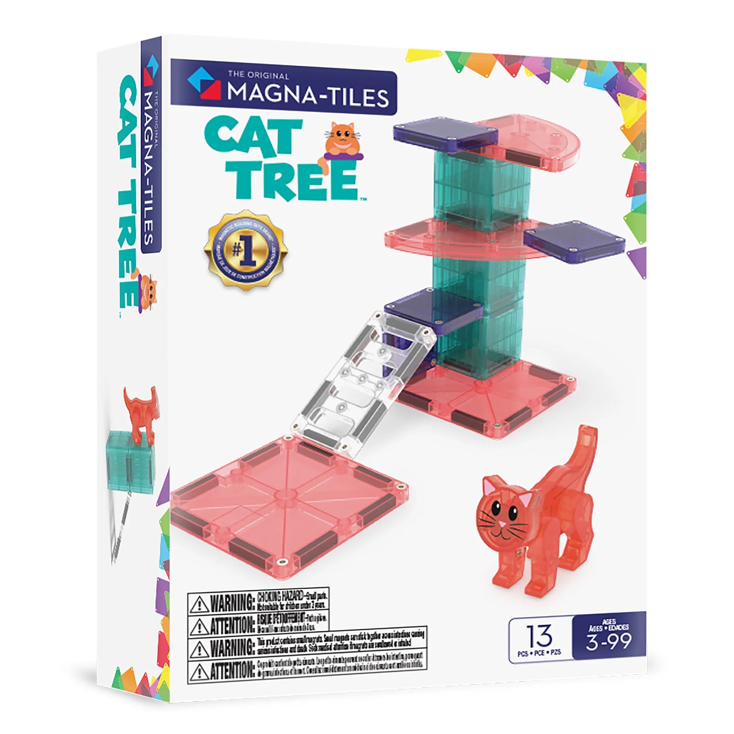 MAGNA-TILES® Klocki Magnetyczne Cat Tree 13 el..