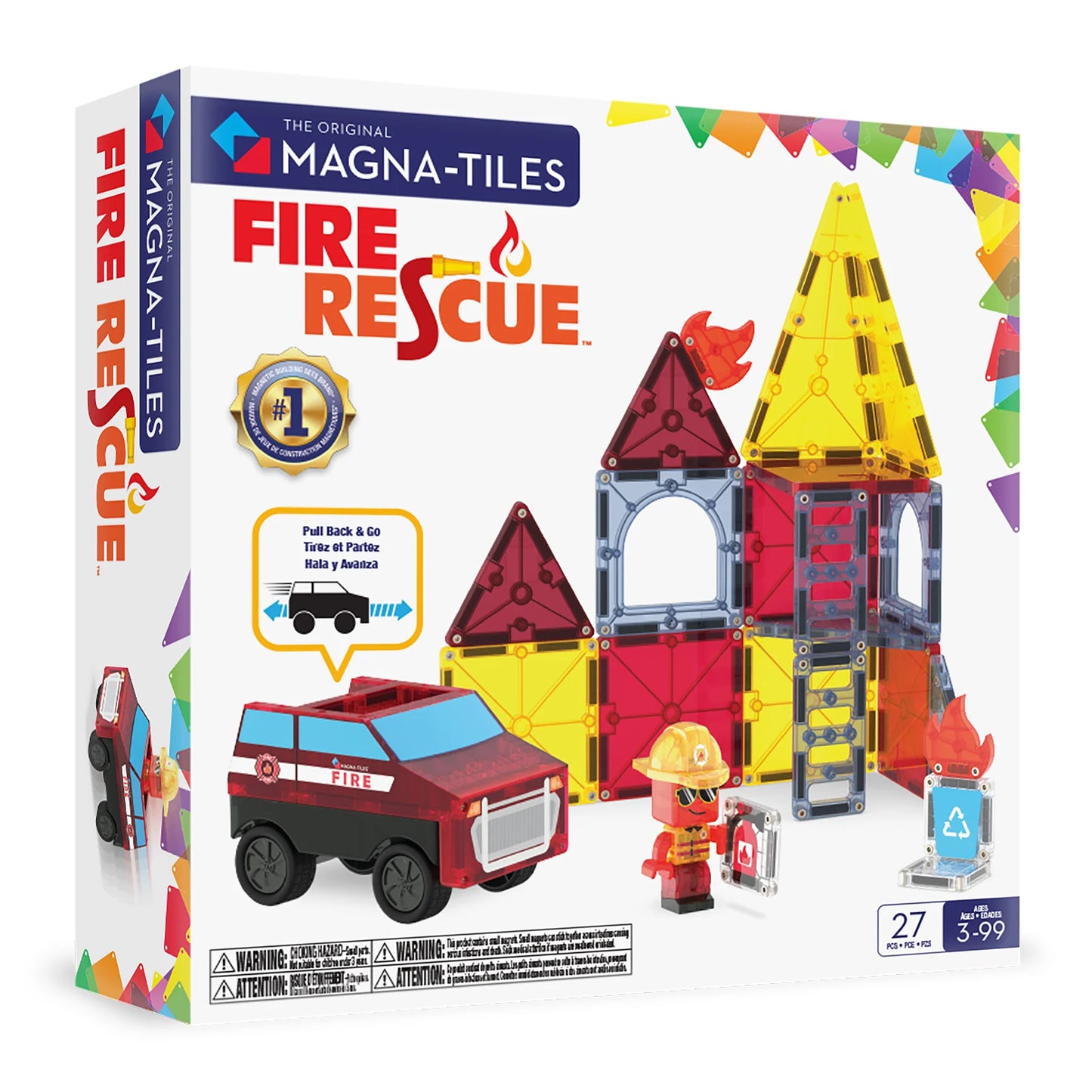 MAGNA-TILES® Klocki Magnetyczne Fire Rescue 27 el.