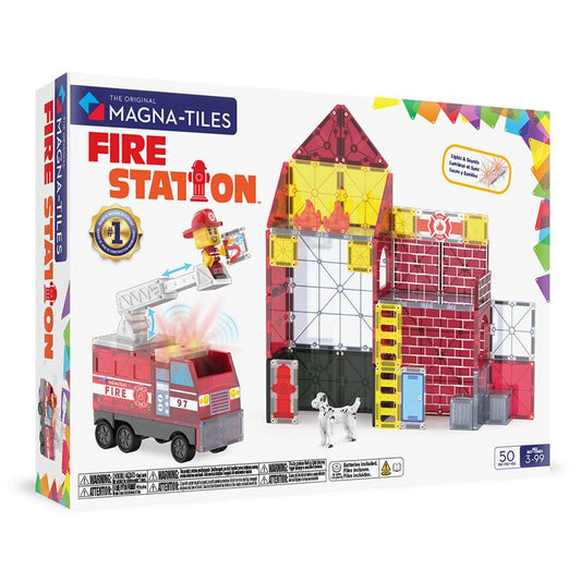 MAGNA-TILES® Klocki Magnetyczne Fire Station 50 el.