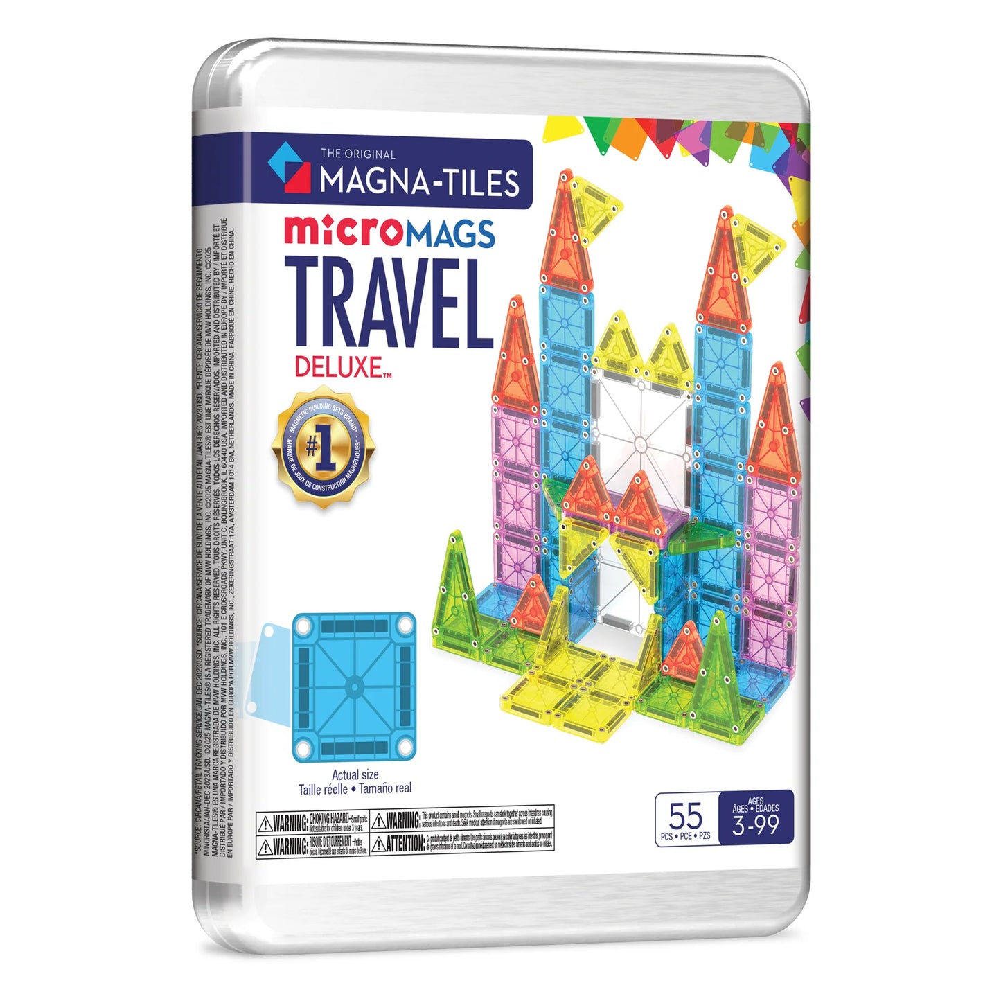 Klocki Magnetyczne Travel microMAGS XL 55 el.
