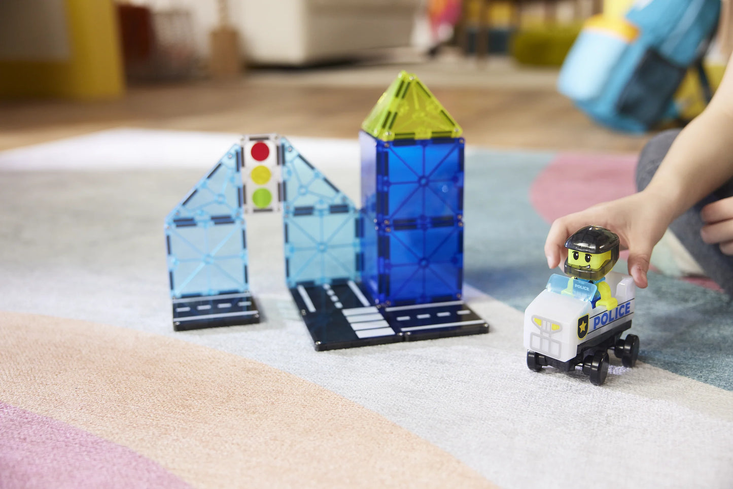 MAGNA-TILES® Klocki Magnetyczne Police Patrol 20 el.