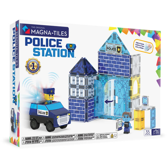 MAGNA-TILES® Klocki Magnetyczne Police Station 35 el.