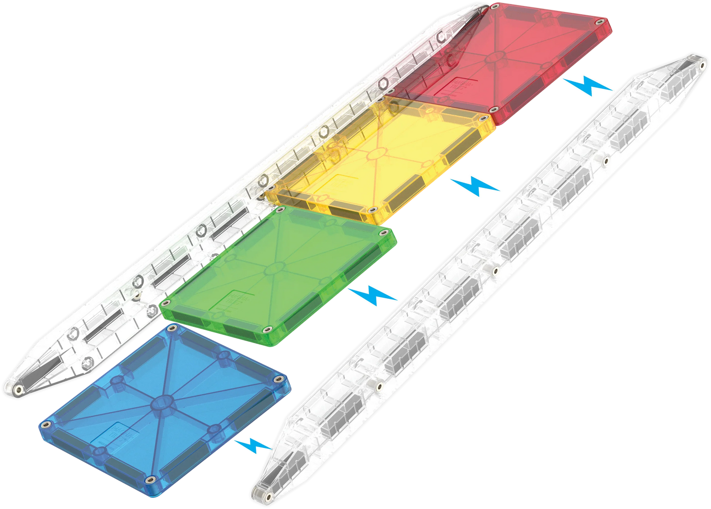 MAGNA-TILES® Klocki Magnetyczne Rail Racers XL 90 el.