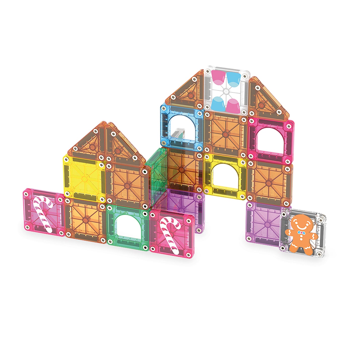 MAGNA-TILES® Klocki Magnetyczne Travel Gingerbread House, 24 el.