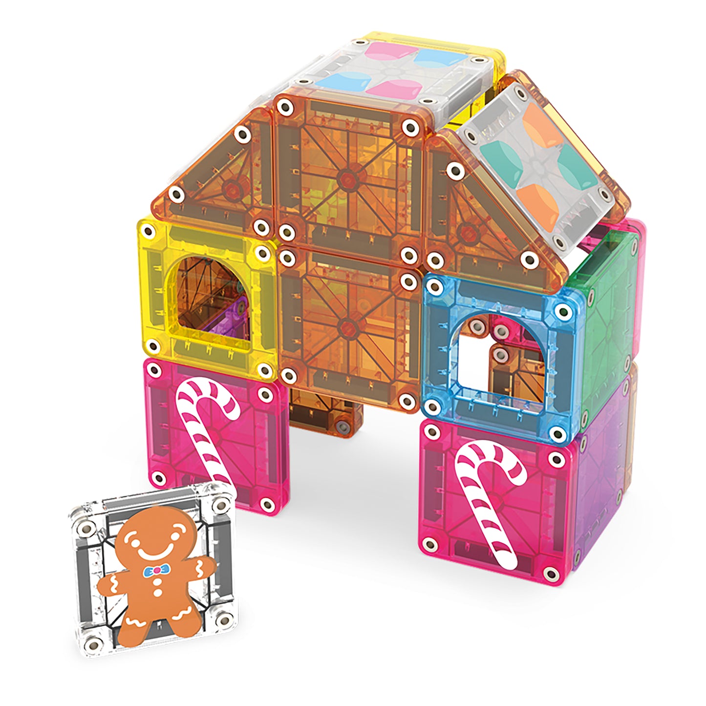MAGNA-TILES® Klocki Magnetyczne Travel Gingerbread House, 24 el.