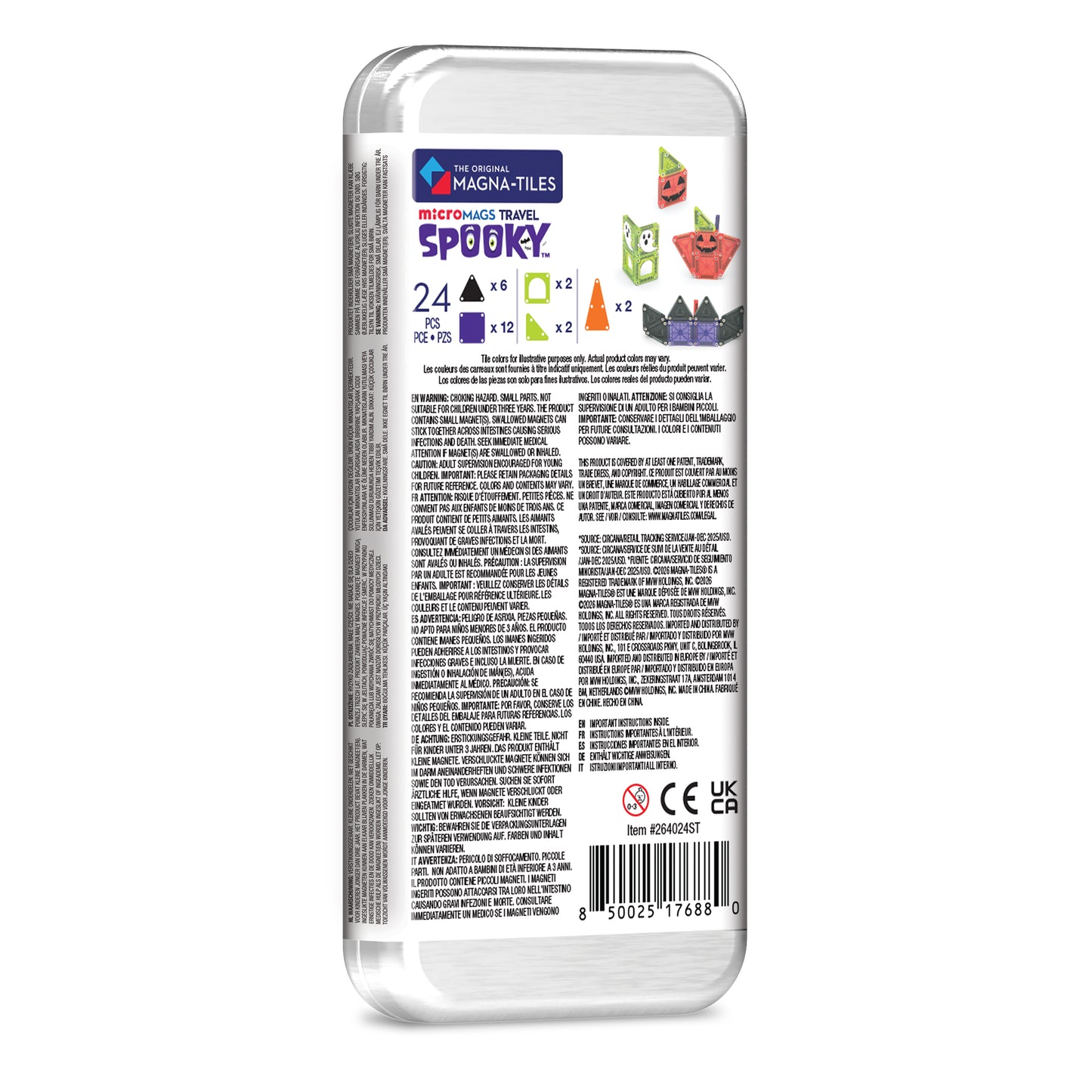 MAGNA-TILES® Klocki Magnetyczne Travel Spooky, 24 el
