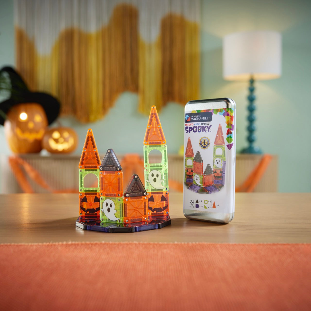 MAGNA-TILES® Klocki Magnetyczne Travel Spooky, 24 el
