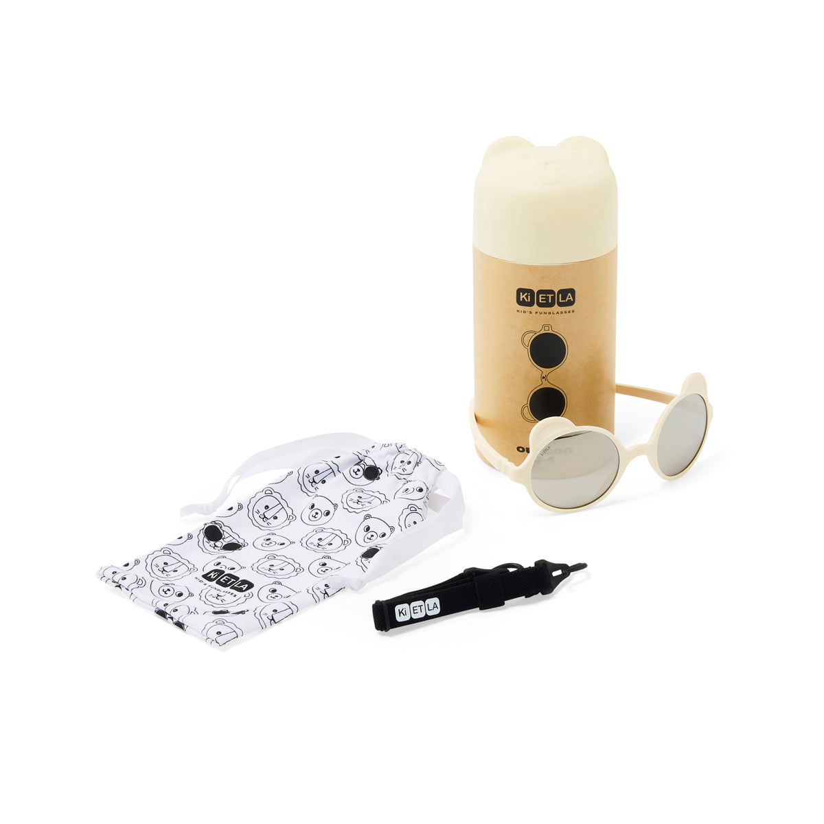 Ki ET LA Okulary przeciwsłoneczne OURSON 1-2 Cream