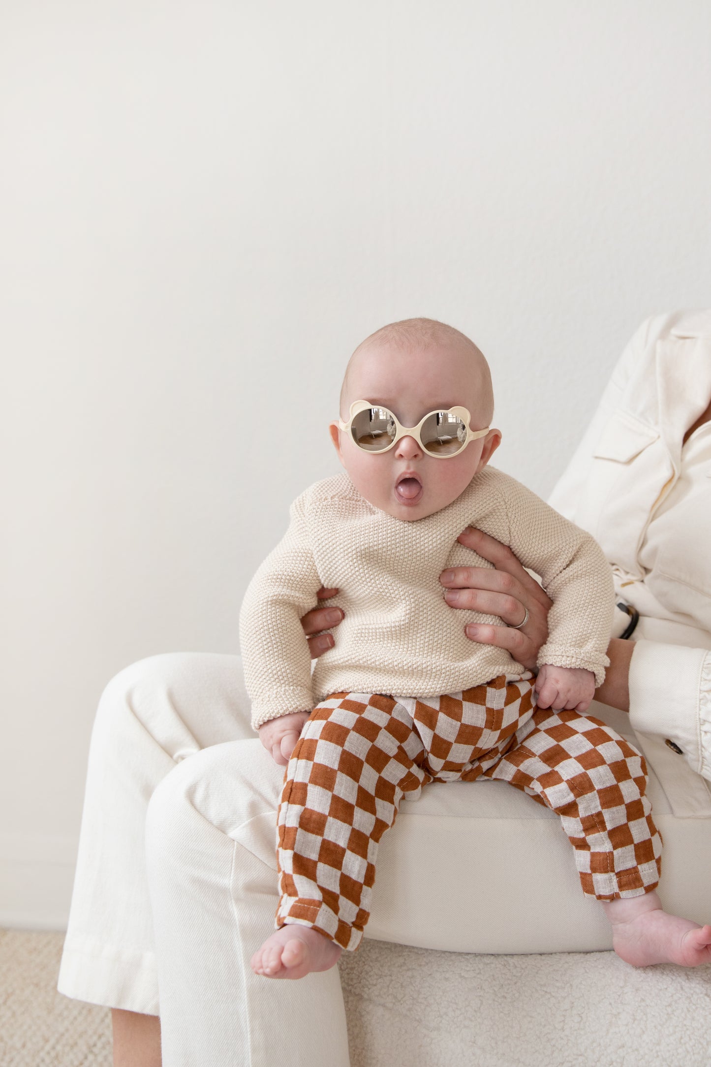 Ki ET LA Okulary przeciwsłoneczne OURSON 1-2 Cream