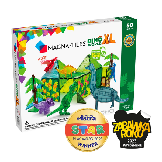 Klocki Magnetyczne Dino World XL 50 el. MAGNA-TILES®