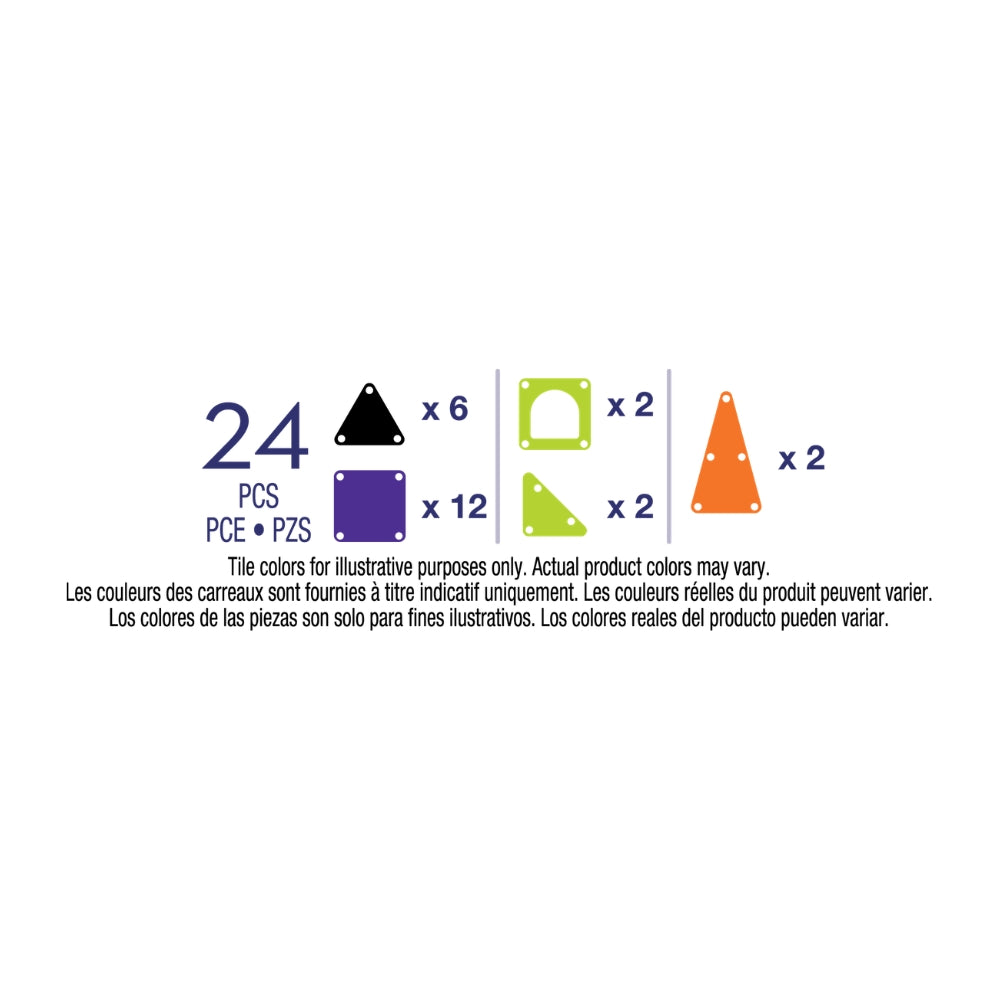 MAGNA-TILES® Klocki Magnetyczne Travel Spooky, 24 el