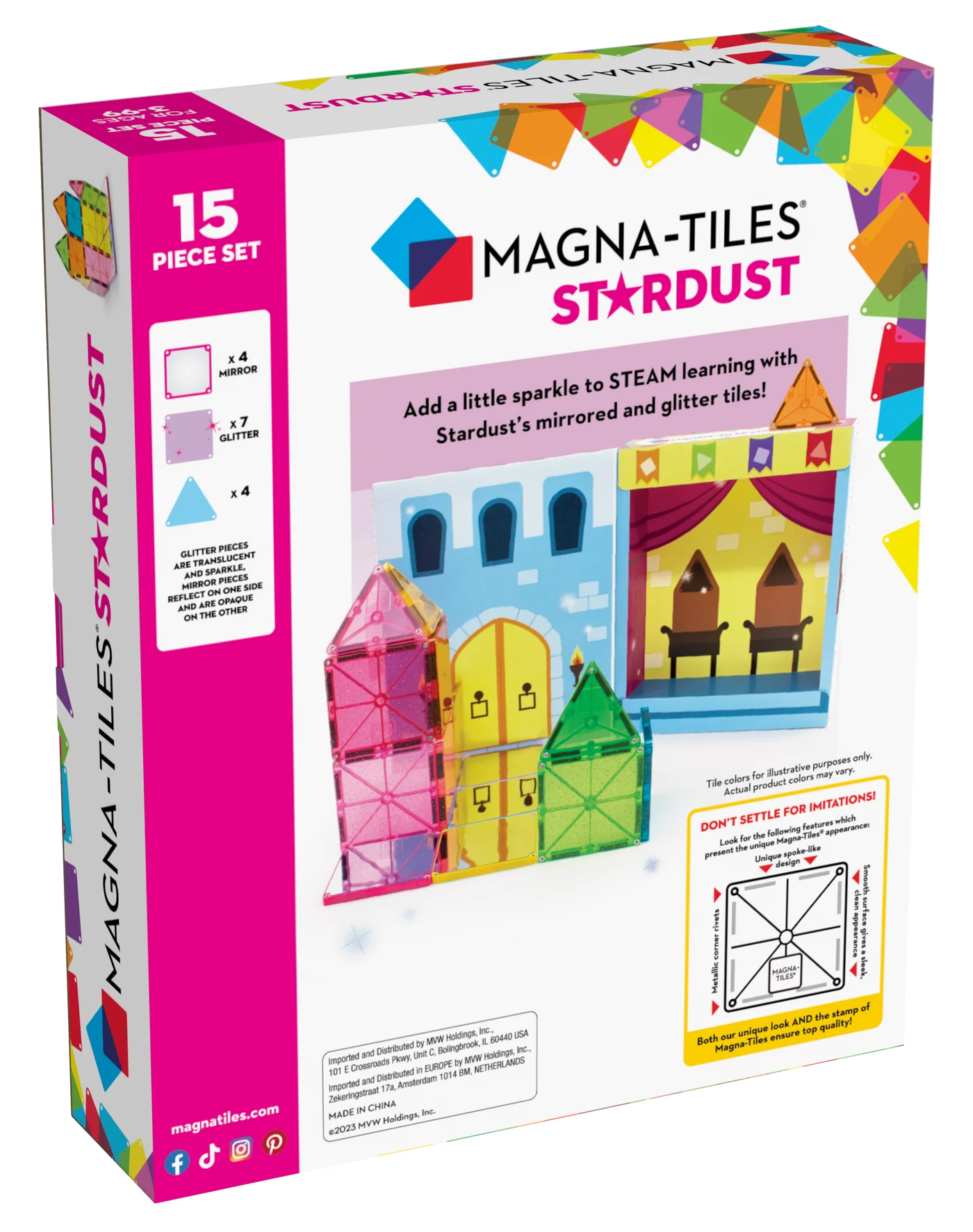 Klocki Magnetyczne Stardust 15 el. MAGNA-TILES®