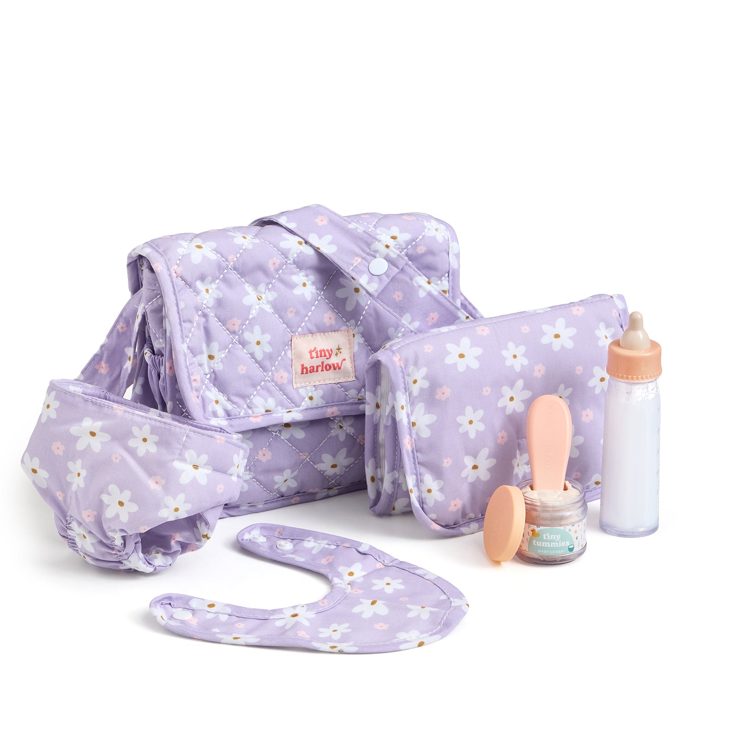 Tiny Harlow Torba z akcesoriami dla lalek Lilac Daisy