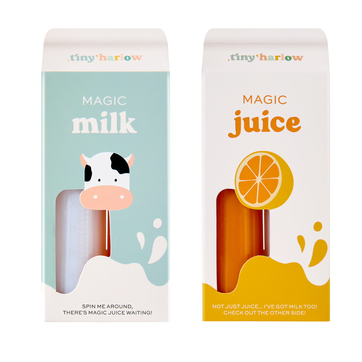 Tiny Harlow Zestaw Magicznych Buteleczek - Mleczko i Soczek