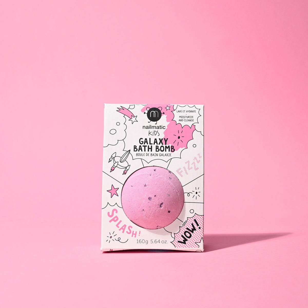 Kula do Kąpieli dla Dzieci Kosmiczna - Nailmatic Galaxy Cosmic Pink, Różowa, 160 g