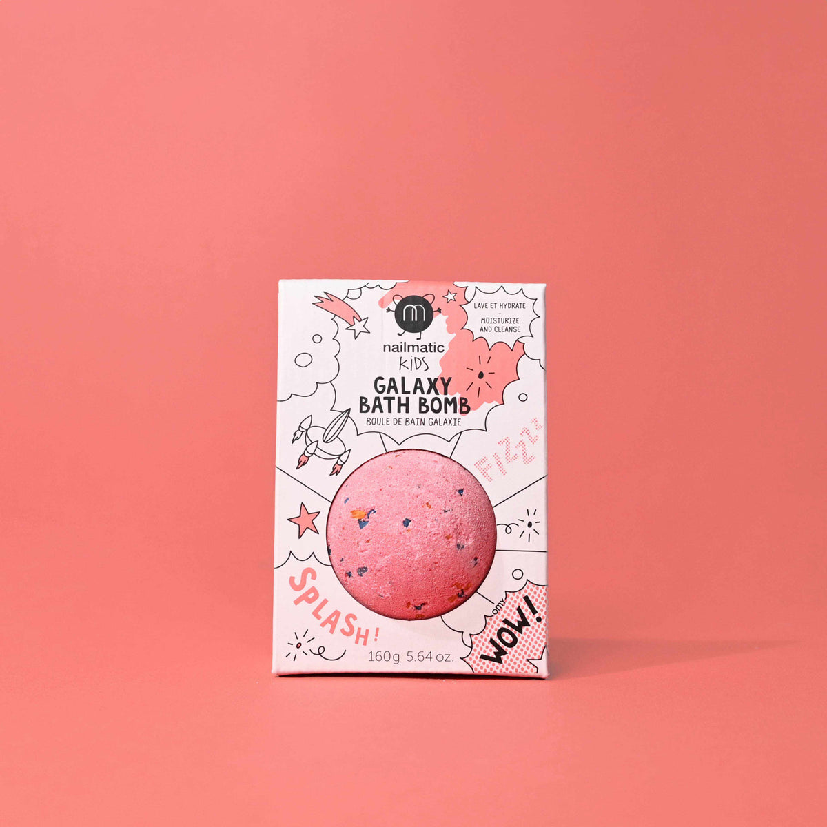 Kula do Kąpieli dla Dzieci Kosmiczna - Nailmatic Galaxy Red Planet, Czerwona, 160 g