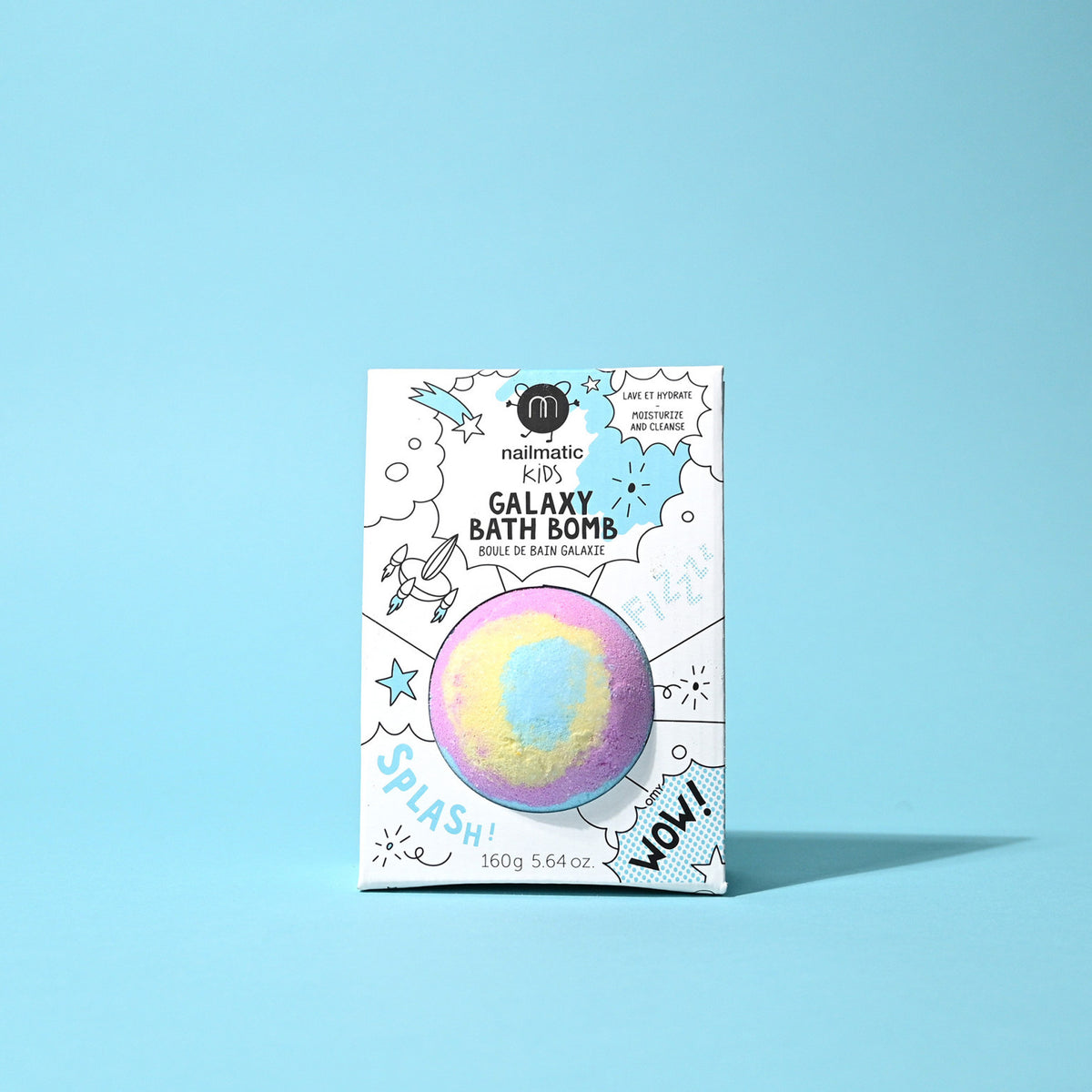 Kula do Kąpieli dla Dzieci Kosmiczna - Nailmatic Galaxy, Tęczowa, 160 g