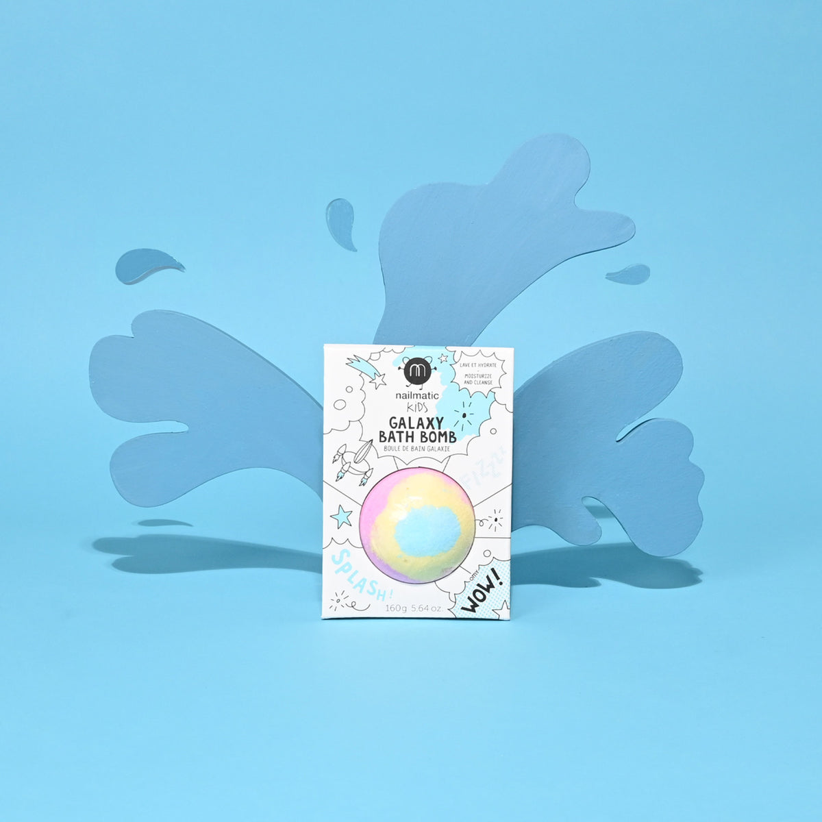 Kula do Kąpieli dla Dzieci Kosmiczna - Nailmatic Galaxy, Tęczowa, 160 g