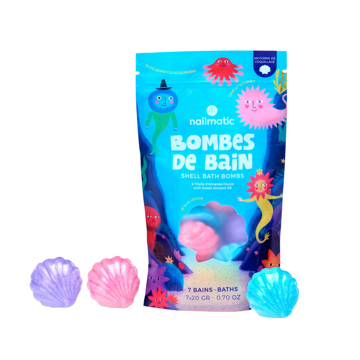 Kule do Kąpieli dla Dzieci Kosmos - Nailmatic Space, 7 × 20 g