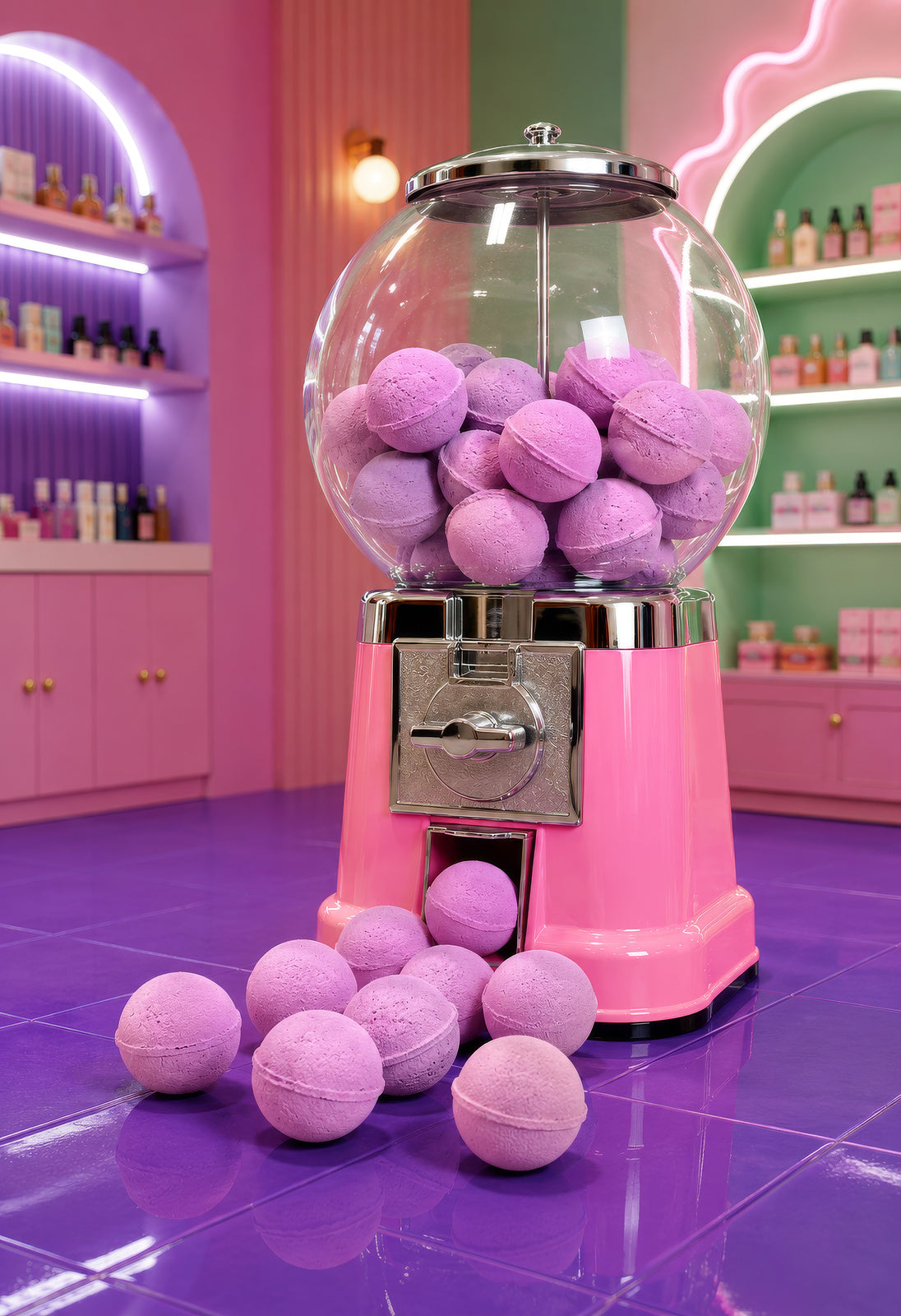 Kule do Kąpieli dla Dzieci, Mini 14 szt. - Nailmatic Berry Bloom, Zapach Czerwonych Owoców