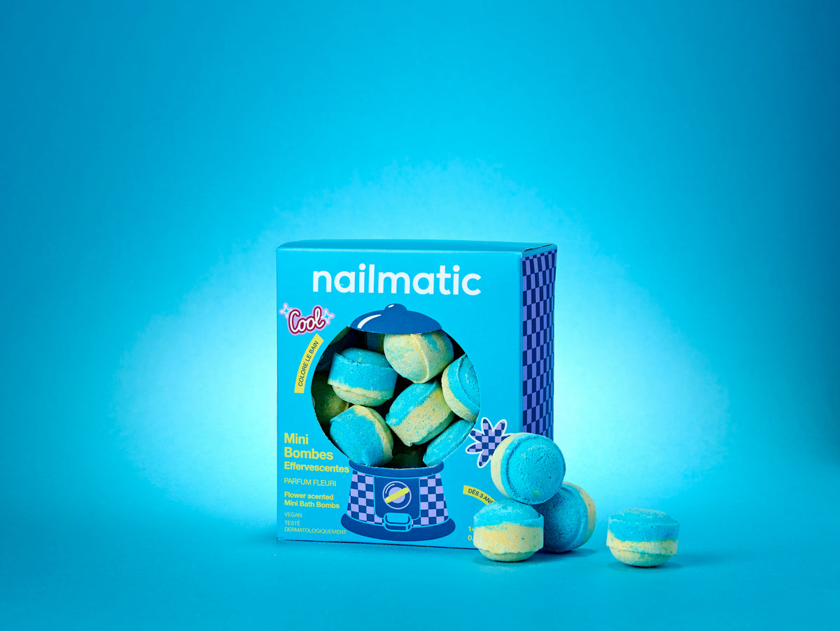 Kule do Kąpieli dla Dzieci, Mini 14 szt. - Nailmatic Flower Power, Zapach Białych Kwiatów