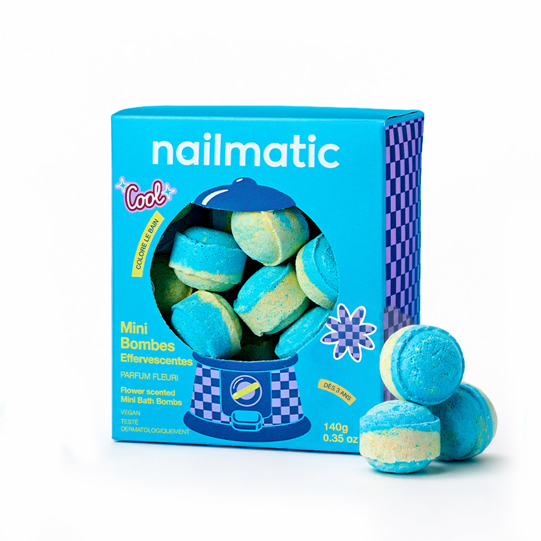 Kule do Kąpieli dla Dzieci, Mini 14 szt. - Nailmatic Flower Power, Zapach Białych Kwiatów