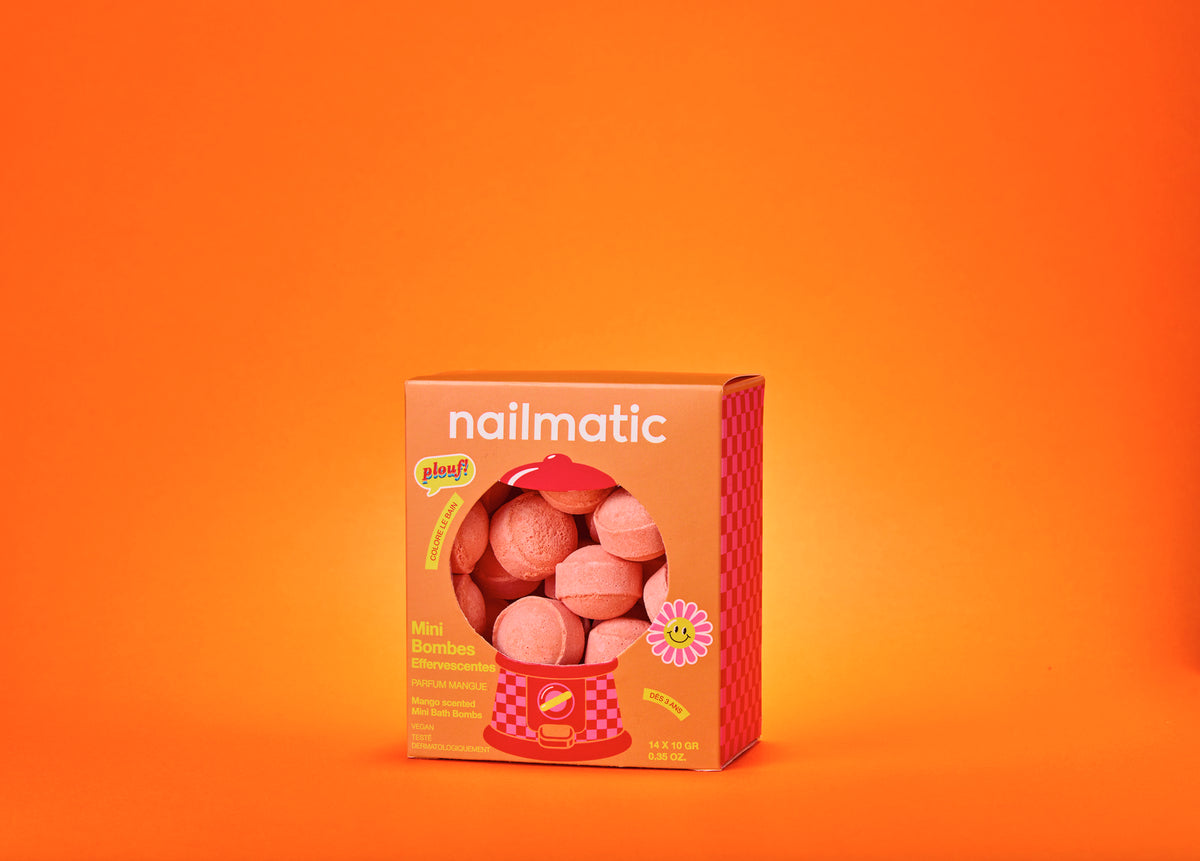 Kule do Kąpieli dla Dzieci, Mini 14 szt. - Nailmatic Sweet Mango, Zapach Mango