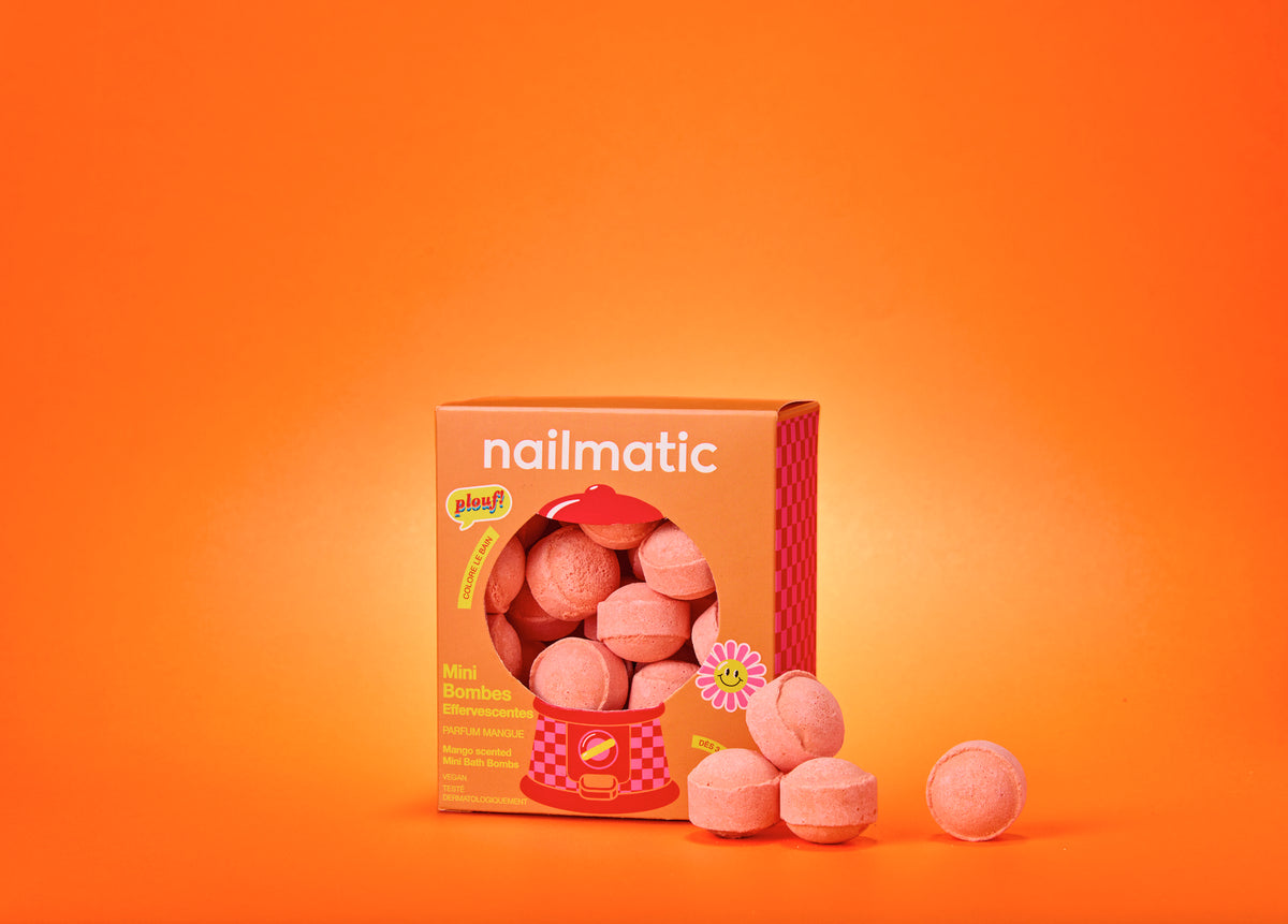 Kule do Kąpieli dla Dzieci, Mini 14 szt. - Nailmatic Sweet Mango, Zapach Mango