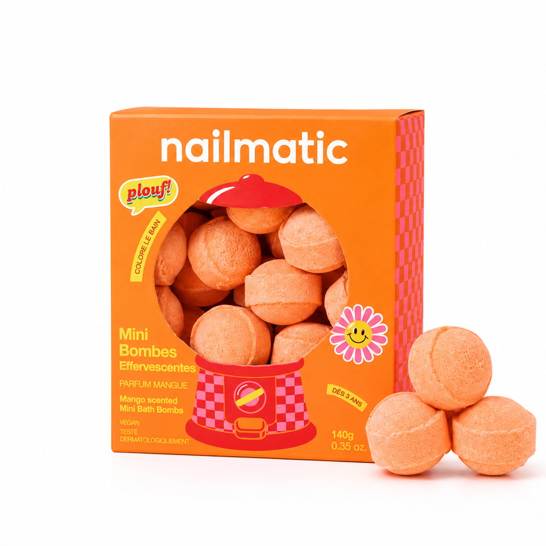 Kule do Kąpieli dla Dzieci, Mini 14 szt. - Nailmatic Sweet Mango, Zapach Mango