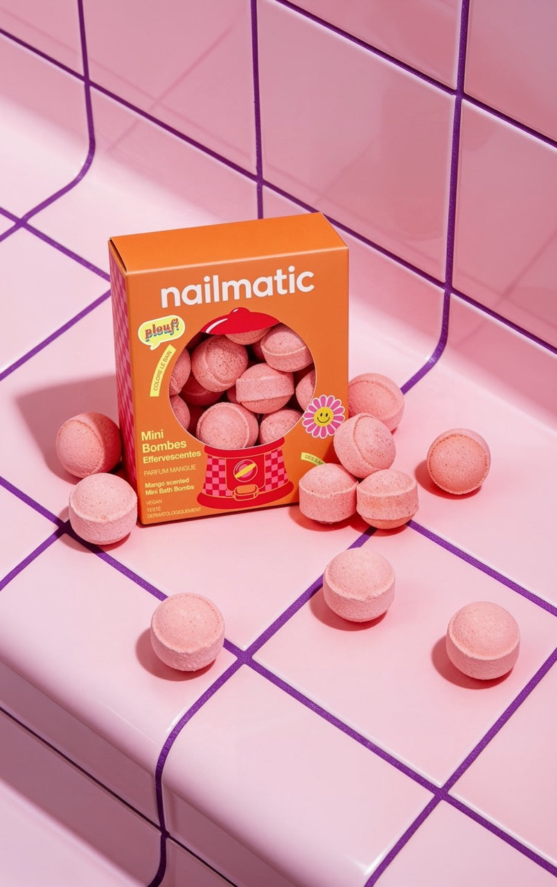 Kule do Kąpieli dla Dzieci, Mini 14 szt. - Nailmatic Sweet Mango, Zapach Mango
