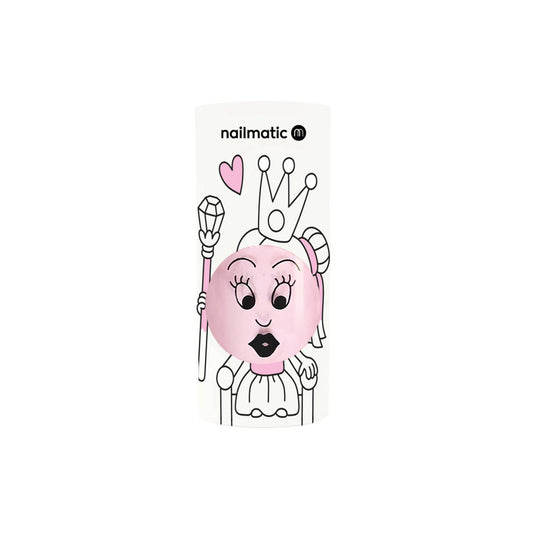 Lakier do Paznokci dla Dzieci Zmywalny Wodą - Nailmatic Daisy, Perłowy Róż, 8 ml