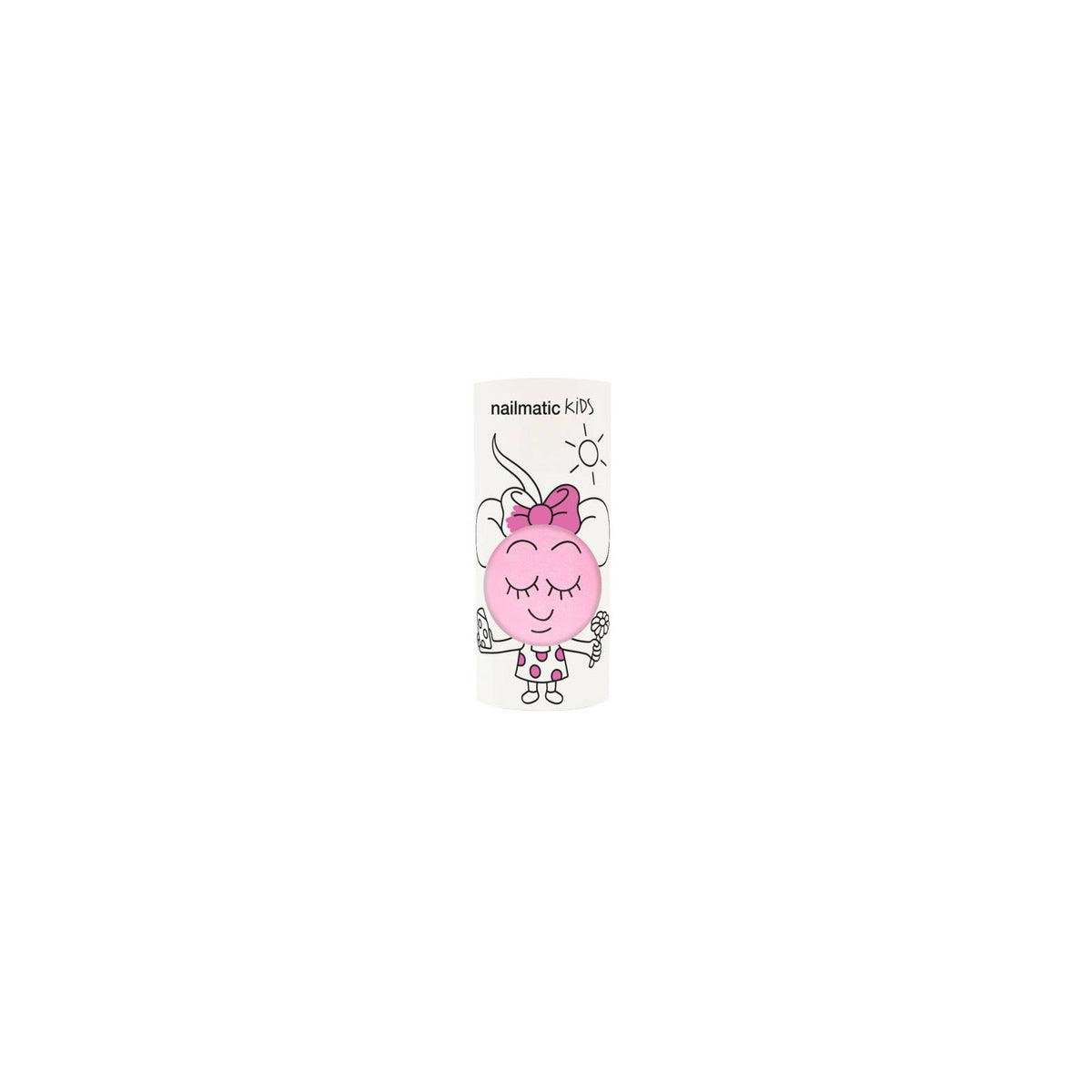 Lakier do Paznokci dla Dzieci Zmywalny Wodą - Nailmatic Dolly, Neonowy Róż, 8 ml