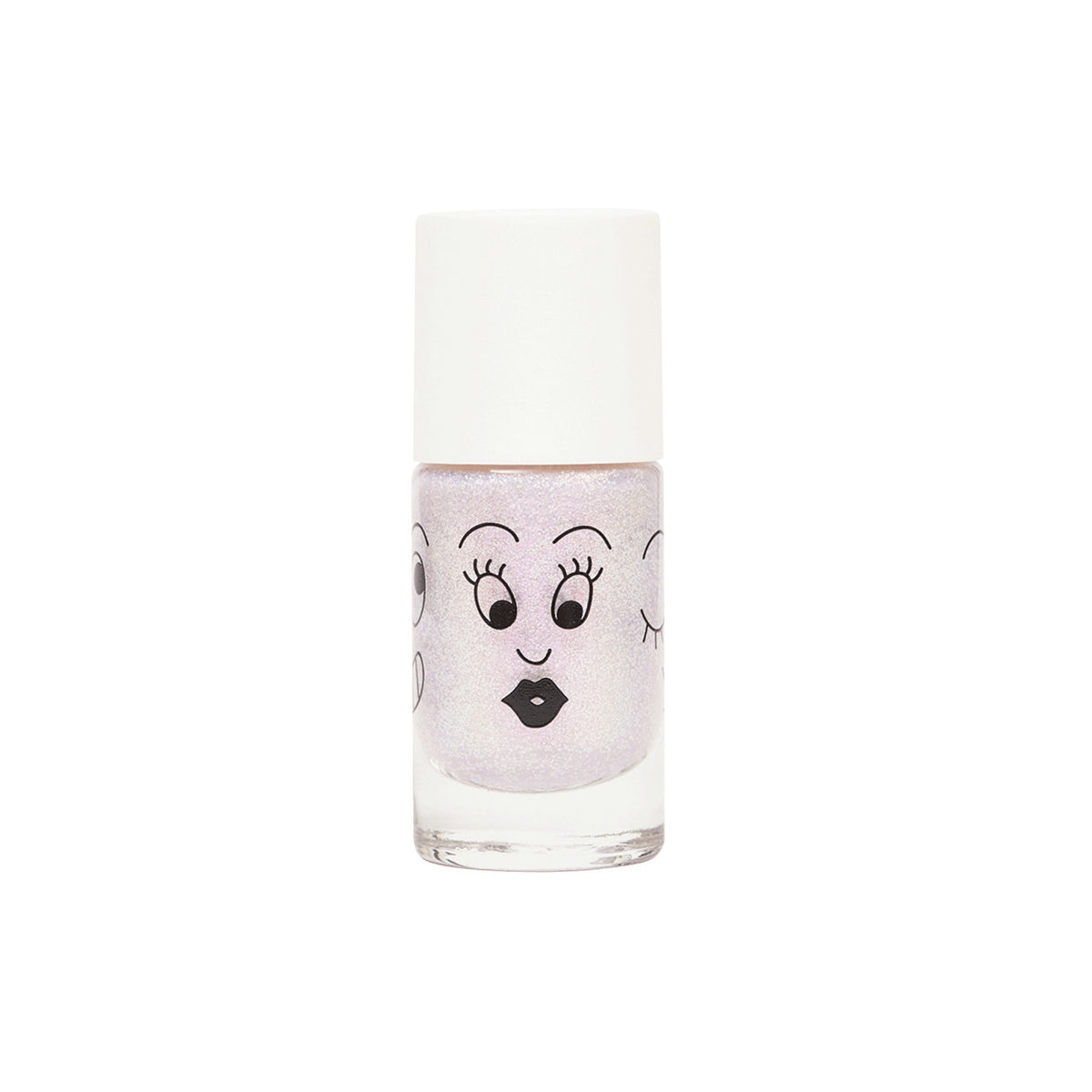 Lakier do Paznokci dla Dzieci Zmywalny Wodą - Nailmatic Elliot, Różowy z Drobinkami, 8 ml