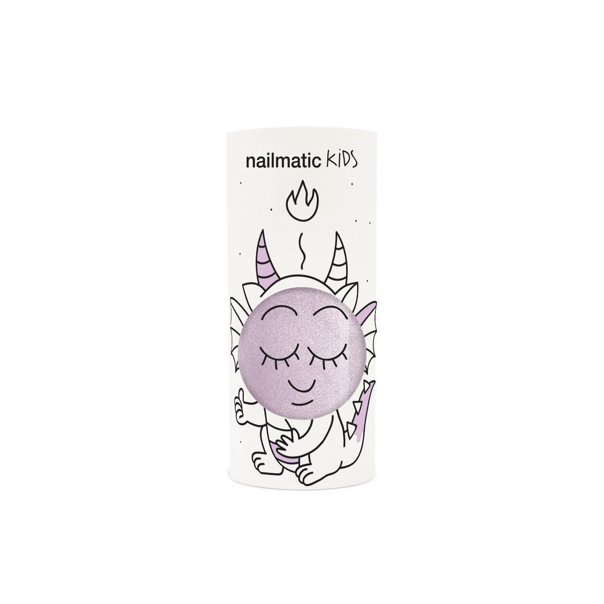 Lakier do Paznokci dla Dzieci Zmywalny Wodą - Nailmatic Elliot, Różowy z Drobinkami, 8 ml