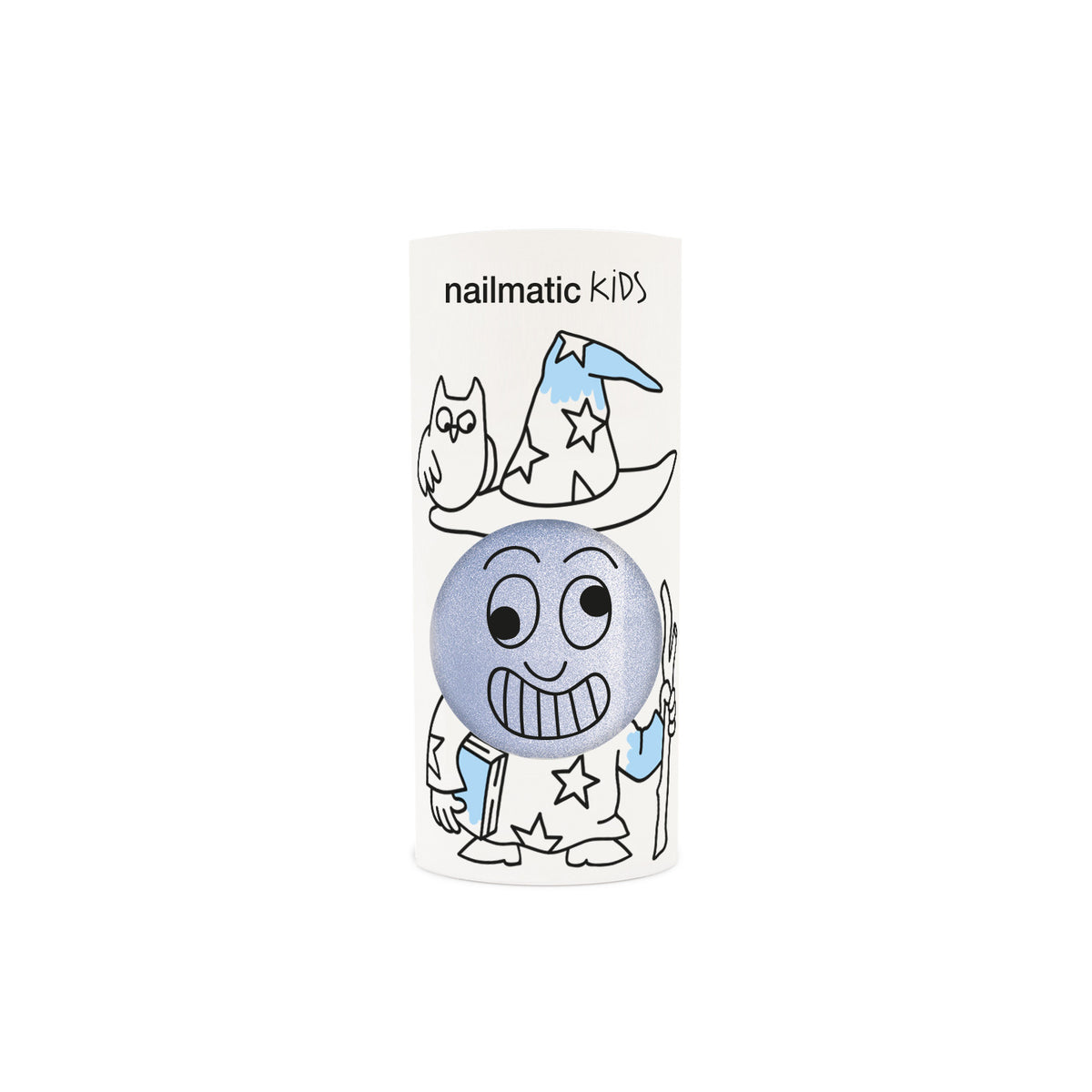 Lakier do Paznokci dla Dzieci Zmywalny Wodą - Nailmatic Merlin, Perłowy Błękit, 8 ml