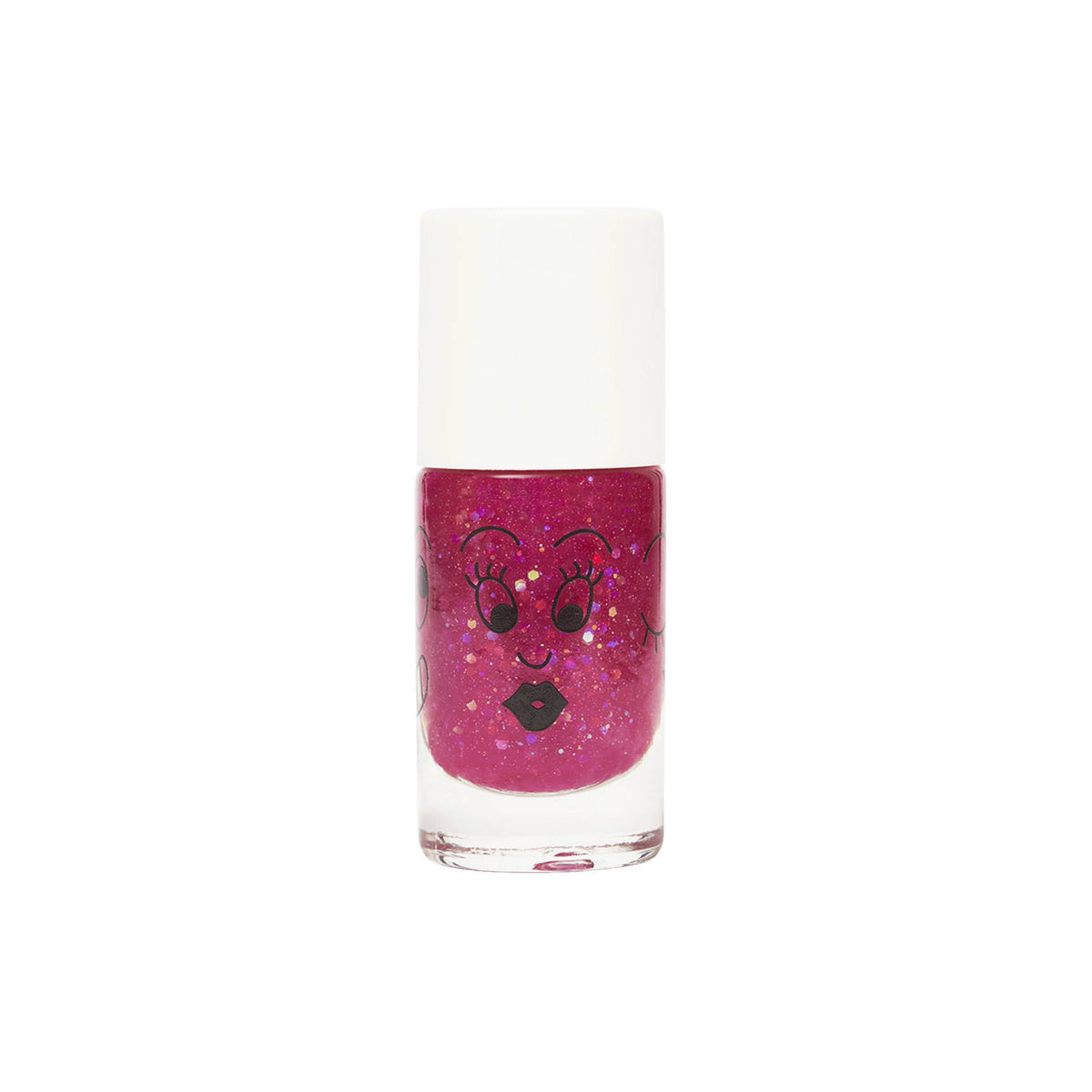 Lakier do Paznokci dla Dzieci Zmywalny Wodą - Nailmatic Sheepy, Różowy z Drobinkami, 8 ml