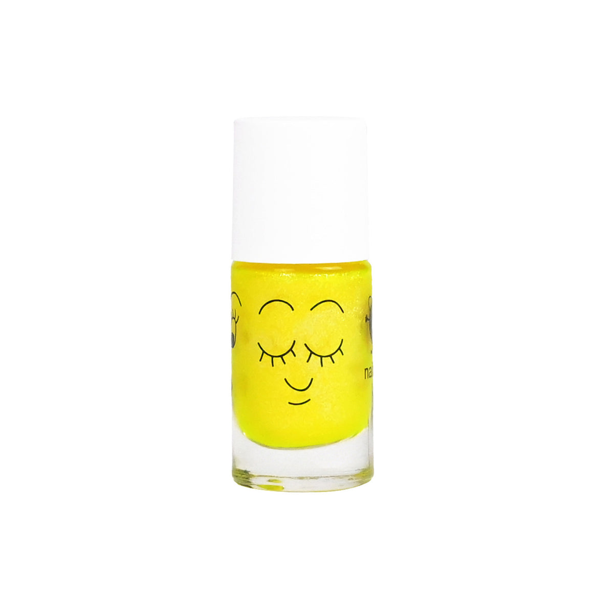 Lakier do Paznokci dla Dzieci Zmywalny Wodą - Nailmatic Titi, Żółty z Brokatem, 8 ml