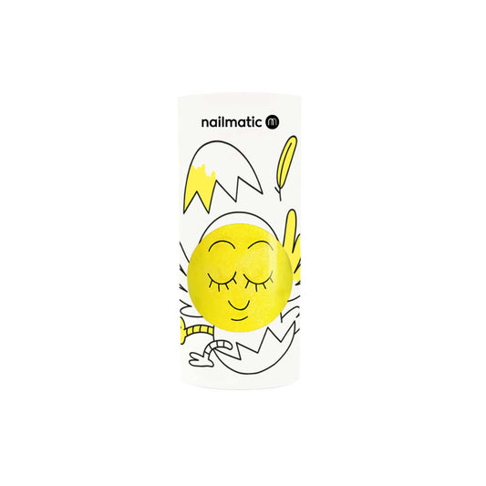 Lakier do Paznokci dla Dzieci Zmywalny Wodą - Nailmatic Titi, Żółty z Brokatem, 8 ml