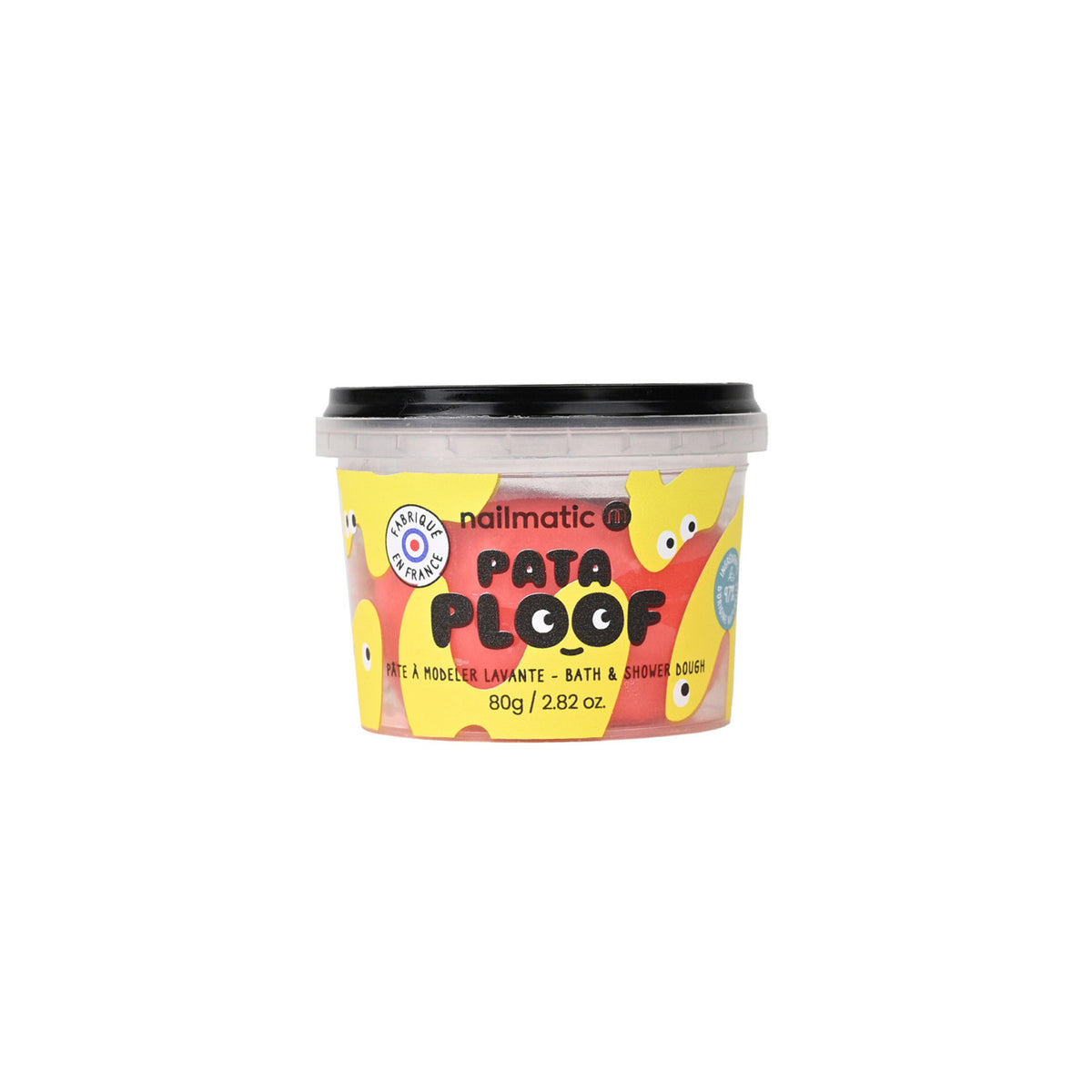 Myjąca Ciastolina do Kąpieli dla Dzieci - Nailmatic Pataploof, Czerwona, 80 g