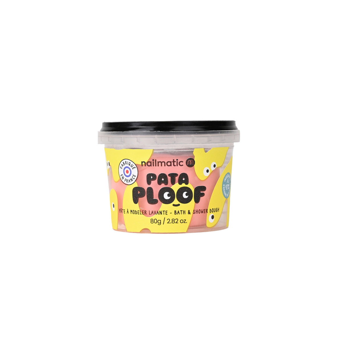 Myjąca Ciastolina do Kąpieli dla Dzieci - Nailmatic Pataploof, Różowa, 80 g
