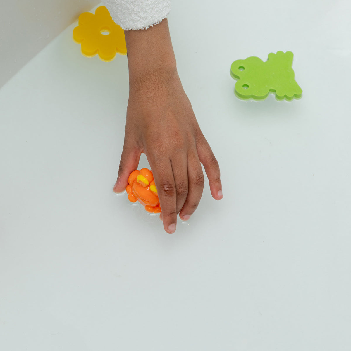 Myjąca Ciastolina do Kąpieli dla Dzieci - Nailmatic Pataploof, Żółta i Pomarańczowa + Foremka Ploofy