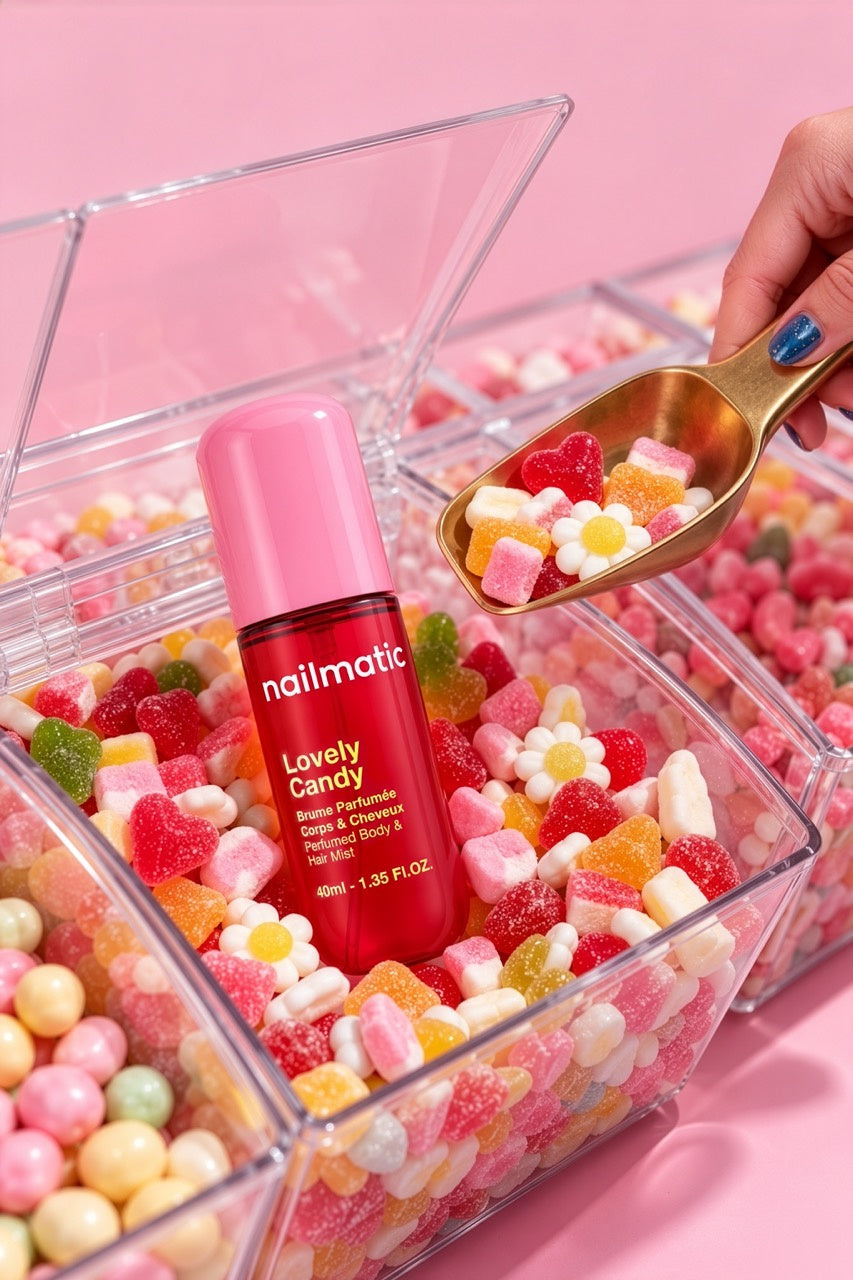 Perfumowana Mgiełka do Ciała i Włosów dla Dzieci - Nailmatic Lovely Candy, Wata Cukrowa, 40 ml