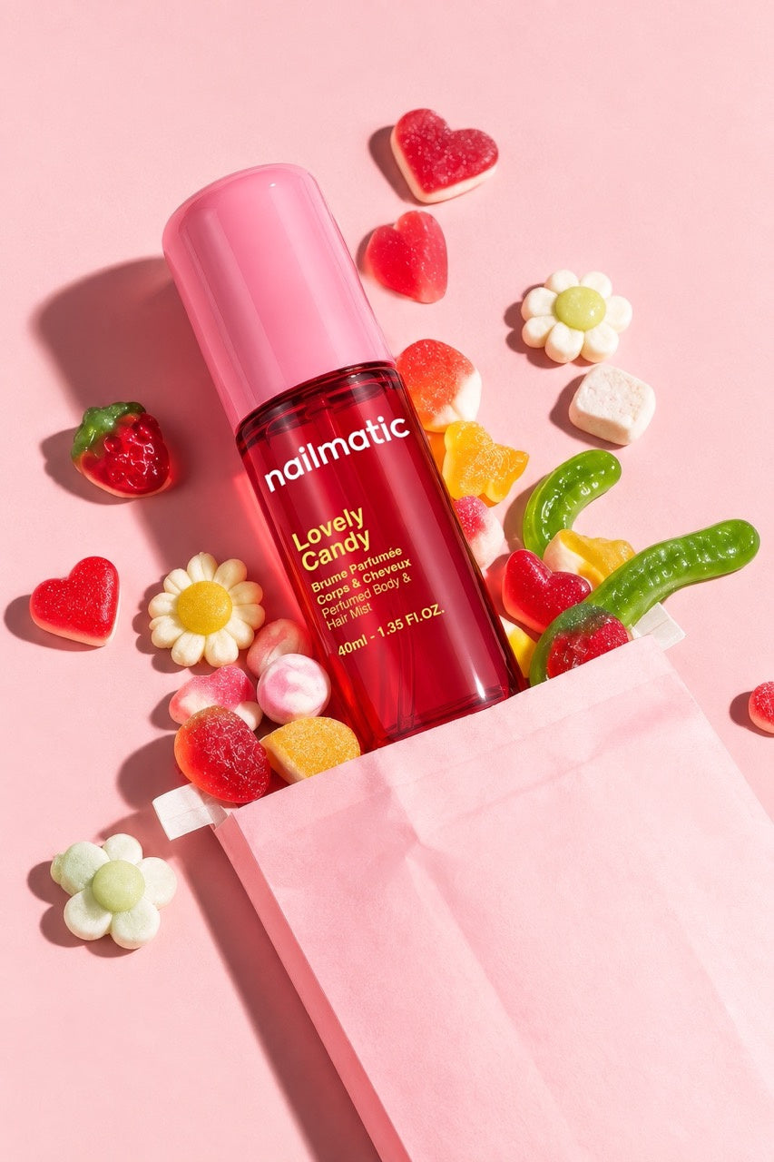 Perfumowana Mgiełka do Ciała i Włosów dla Dzieci - Nailmatic Lovely Candy, Wata Cukrowa, 40 ml